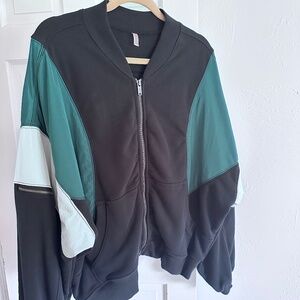 FP Movement Hot Track Varsity Jacket - size: L   NWOT